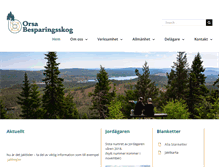 Tablet Screenshot of orsabesparingsskog.se